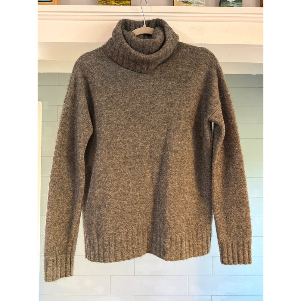 Theory Dreeden Avalon Wool Yak Blend Turtleneck Sweater Gray D0911705 S